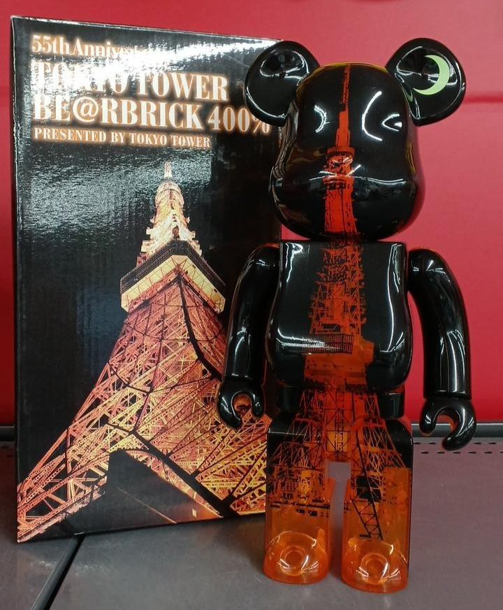 Medicom Toy BE@RBRICK 400% 55th Tokyo Tower Limited - Bearbrick