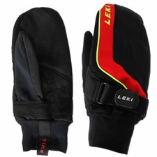 LEKI Fäustlinge Skihandschuhe Gr.9 Shark Cruiser Mitten Trigger S schwarz-rot