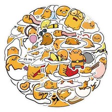 Gudetama Anime Manga Stickers Random 10/25/50 PCS - No Duplicates