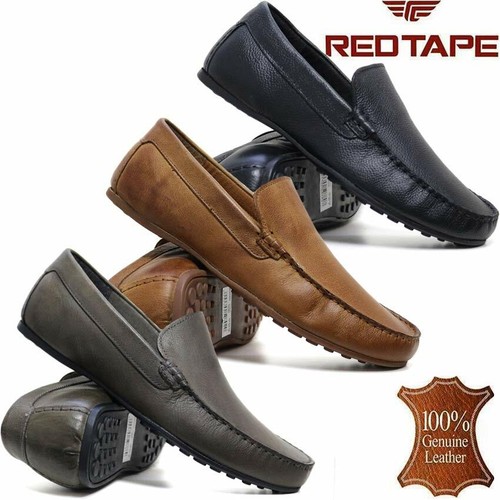 Mens Red Tape Leather Slip On Casual 