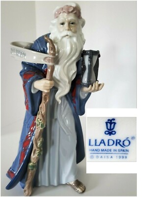 LLARDO FATHER TIME WITH HOUR GLASS RARE