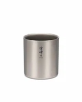 SNOW PEAK TITANIUM TI-DOUBLE H450 STACKING MUG (TW-122) - BRAND NEW