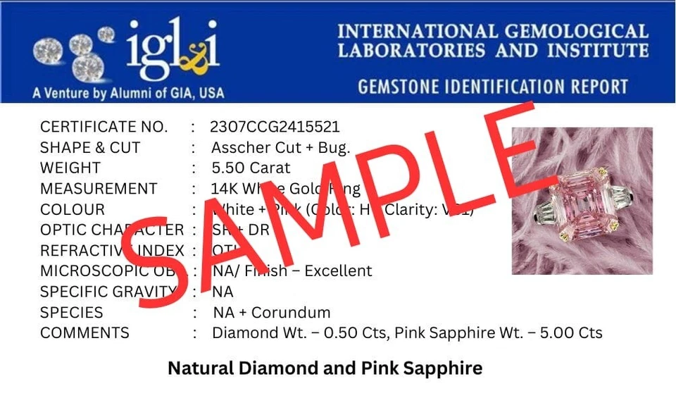 4.55 Ct Emerald Cut Natural Emerald & Diamond Wedding 14K Ring White Gold Sz 6.5 - Image 4 of 4