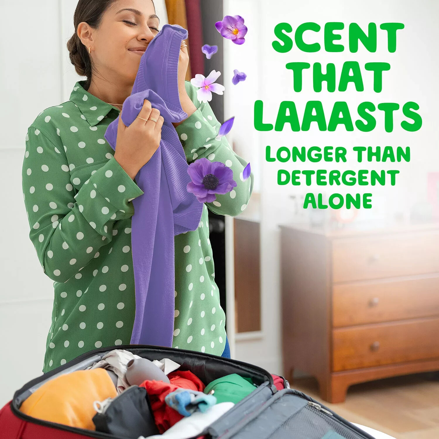 Gain Odor Defense Scent Booster Beads Lavender Twilight 28.3 oz In-Wash Fresh.