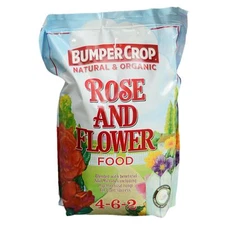 Bumper Crop Natural & Organic Rose and Flower Food 4-6-2 Fertilizer, 12lbs
