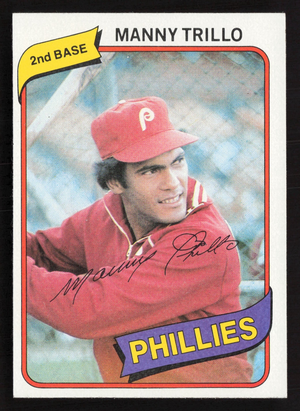 Manny Trillo 1980 Topps Burger King #5 Philadelphia Phillies EX |0821