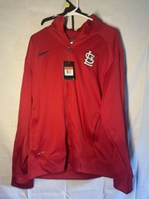 Nike St. Louis Cardinals MLB Track Jacket Men’s Large Red Full Zip Dri-Fit NWT