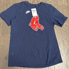 NWT Nike Tee Boston Red Sox Logo Short Sleeve T-Shirt MLB Ortiz Medium Navy 35