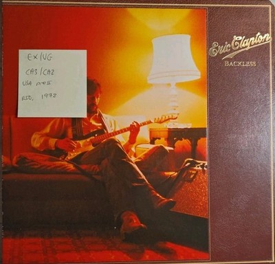 Eric Clapton Backless Vinyl Record EX/VG RS13039 1978