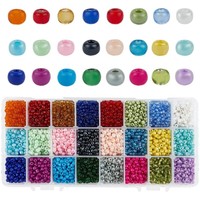 Glas Rocailles Perlen 6000 StüCk Bastelset Schmuck Diy 24 Farben