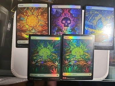 Dominaria United Foil Stained Glass Lands NM