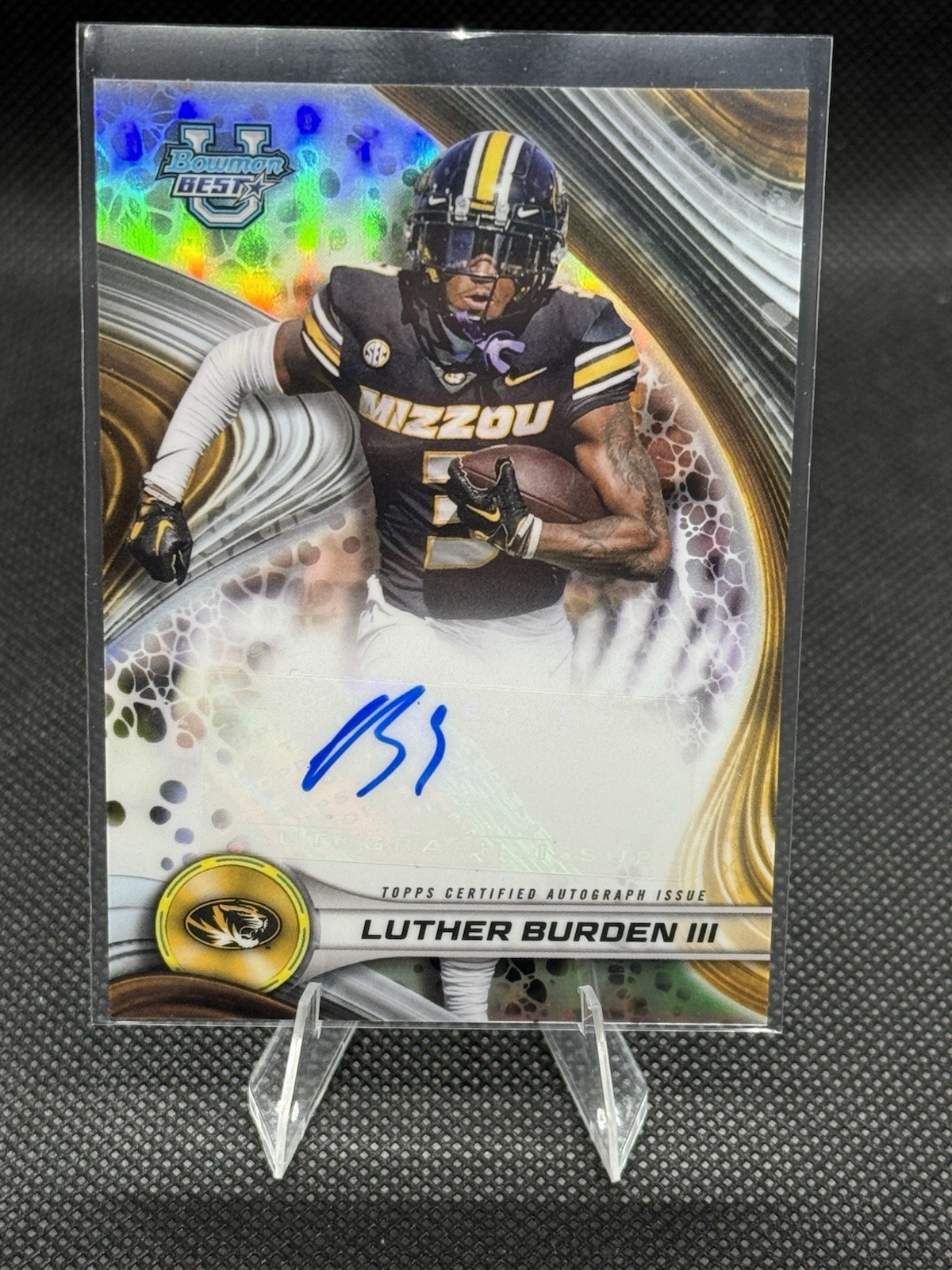 Luther Burden III 2024 Bowman Best University Best of 2024 Auto Missouri Tigers