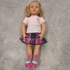 Battat OG Our Generation Doll with Blonde Hair blue Eyes skates 18 Inch Doll