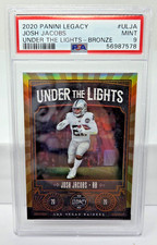 2020 Legacy Under the Lights BRONZE JOSH JACOBS RC Rookie Card /100 PSA 9 MINT