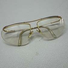 VINTAGE 1980s LOGO PARIS Model 900 GOLD PEWTER FRAME EYEGLASSES