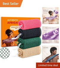 Eco-Friendly African Net Sponge - 4 Colors, Gentle Exfoliation for Radiant Skin