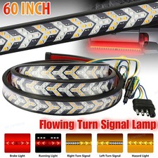 LED Tailgate Light Bar 60" Triple Row 5-Function Strip for Pickup Trailer SUV