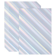 11"x8.5" Holographic Cardstock 40Pcs Metallic Iridescent Mirror Paper, Style 4