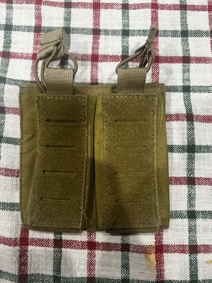 Double MOLLE Accessory Bag Nylon Magazine carrier Tactical  military two pouches - Image 3 of 4