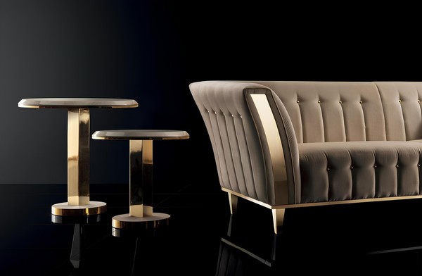 Couchtisch Luxus Design Couch Tisch Kaffee Beistell Tische Wohnzimmer Rund Tisch-image
