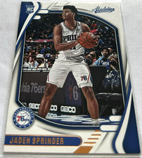 2021-22 Chronicles Absolute Basketball Jaden Springer 76ers Bronze Rookie #224