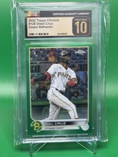 2022 Topps Chrome Oneil Cruz ROOKIE Green Refractor /99 - CGC PRISTINE 10 🔥