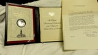 Official BiCentennial Day Commerative Medal -Sterling Silver Proof Franklin Mint