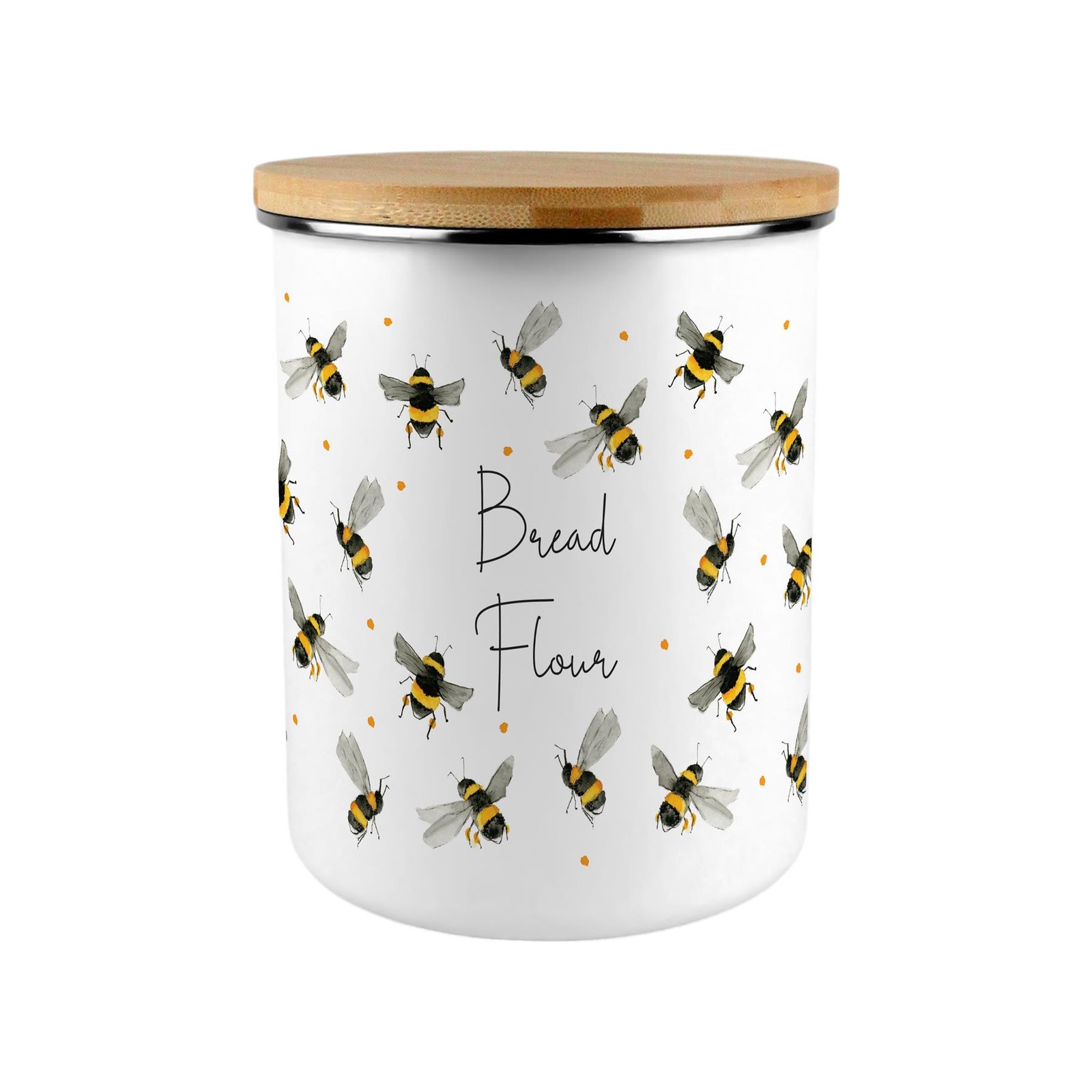 Scattered Bees Bread Flour Storage Canister - Gift For Bakers
