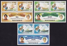 Montserrat, 1981 Royal Wedding Triptych Blocks. SG 510-15 Unmounted Mint MNH