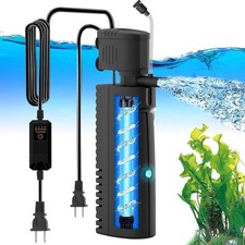 AquaMiracle Aquarium Filter with U V Light Filter Sponge, Fish Tank Filter...