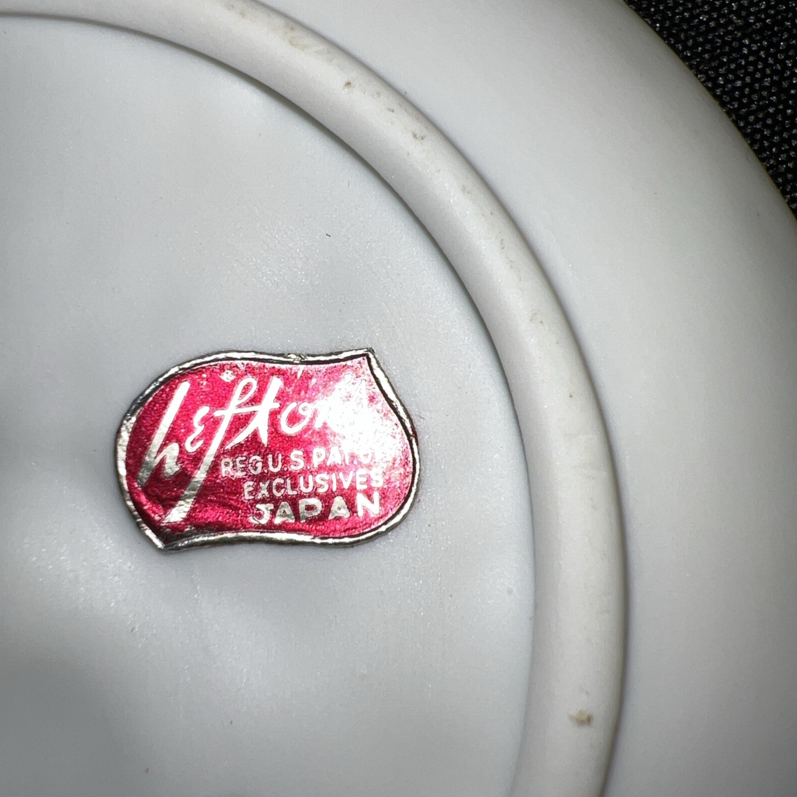 (2) Vintage Lefton’s Ceramic Bisque Trinket Tray/ Ashtray, Mid-20th Century