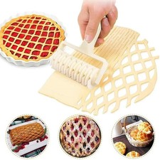 Baking Lattice Roller Plastic Mold Pastry Cutter Pastry Bakery Kitchen Tool UK