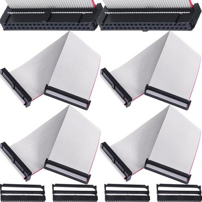 40 Pin Flachbandkabel 30cm mit IDC Stecker für PC Mainboard