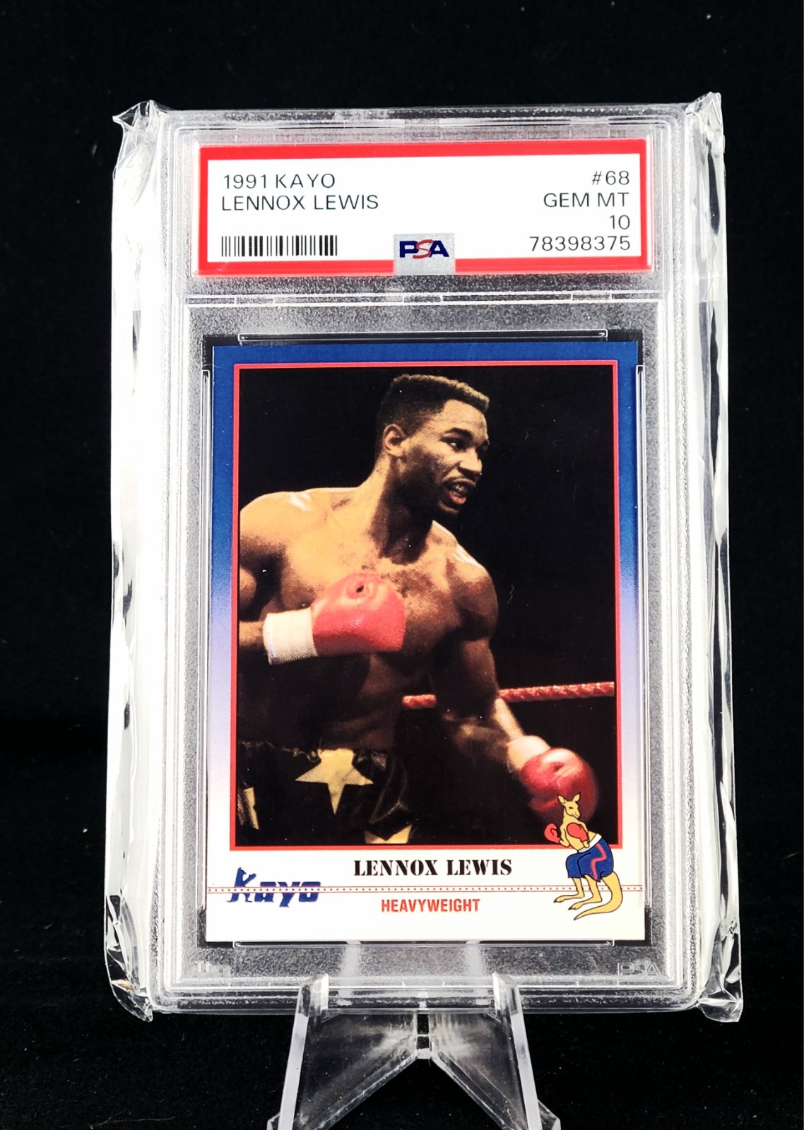 1991 Kayo Boxing Lennox Lewis Rookie Card #68 PSA 10 GEM MINT