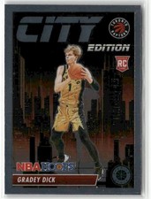 Gradey Dick RC 2023-24 Hoops Premium Stock City Edition Toronto Raptors #6
