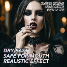 Black Tooth Paint, Temporary Black Out Teeth Liquid, Missing Teeth Makeup For...