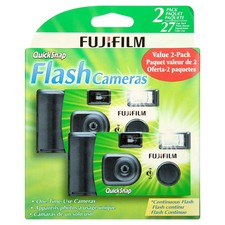 Value 2-Pack Fujifilm QuickSnap Disposable Camera with Flash - NEW