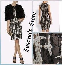 NWT BCBG MAXAZRIA SIZE 2 Larisa Sequin/Mesh Sleeveless Knee Length bodycon Dress