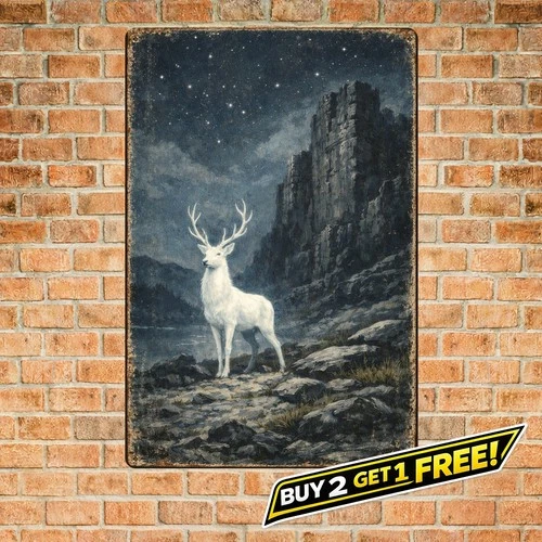 Ghost Wall Decor 8x12 Inch Vintage Tin Metal Sign Halloween Home Art