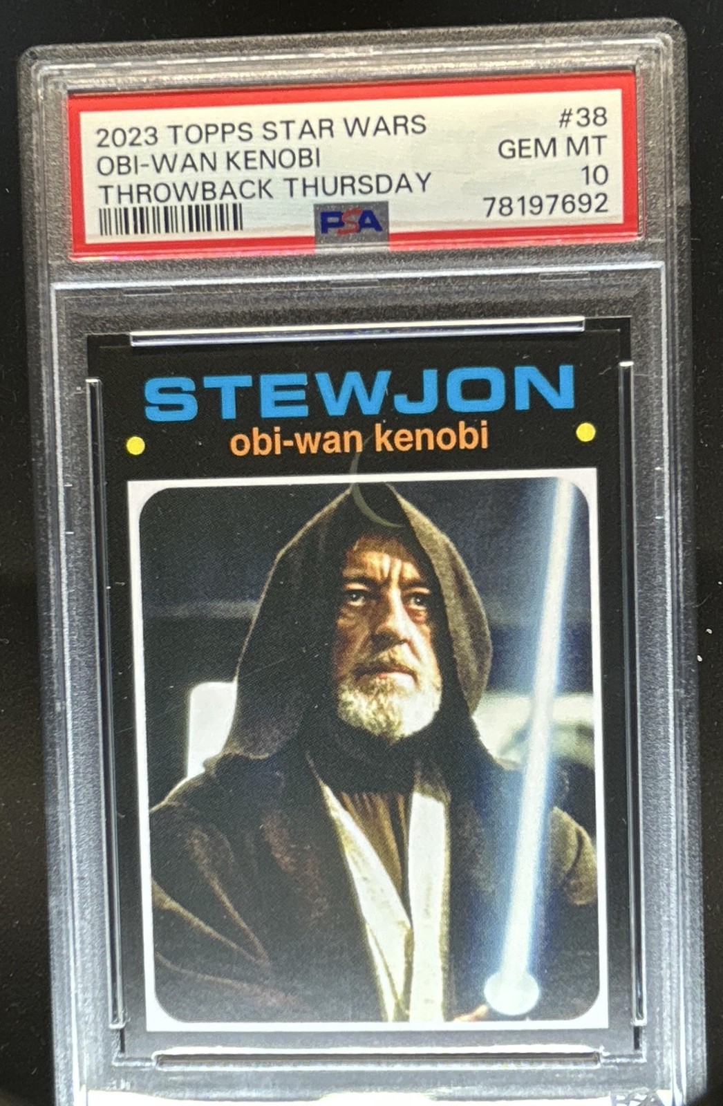 2023 Topps Throwback Thursday Star Wars Obi-Wan Kenobi #38 PSA 10 GEM MINT