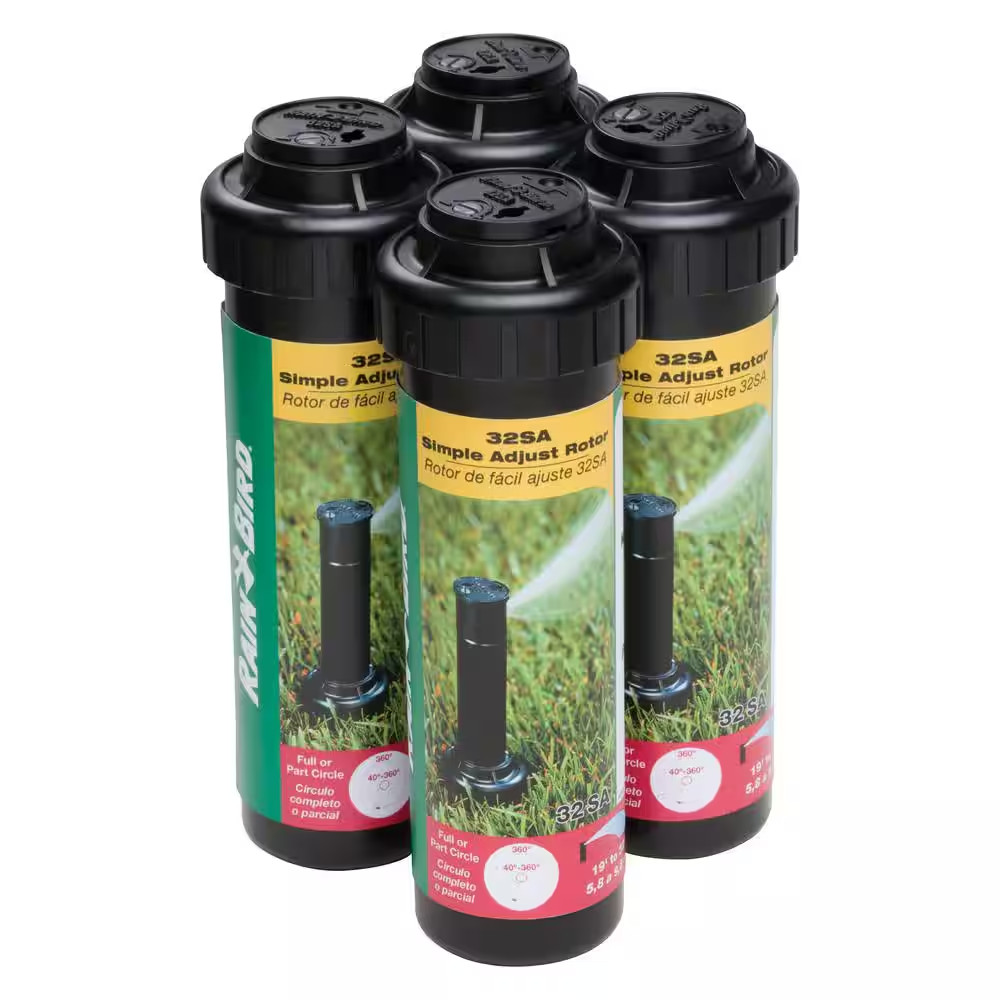 32SA 4 In. Pop-Up Gear-Drive Rotor Sprinkler, 40-360 Degree Pattern, Adjustable