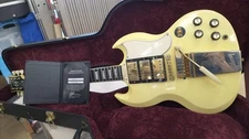 (Gibson) Custom Shop Les Paul SG Custom White Gold Parts USA Electric Guitar MOD