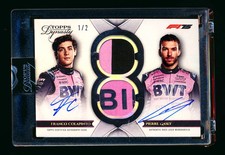 2025 Topps Dynasty F1 Franco Colapinto/Pierre Gasly Black Dual Patch Auto #1/2