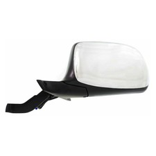 Side Mirror Driver Chrome Power Manual Folding Non Heated FO1320124 F7TZ17683BAB