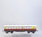 GWR No87 O Gauge Tinplate Autocoach Auto Trailer Chocolate  Cream mint boxed