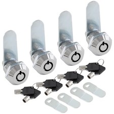 Uenhoy 4 Pack Tubular Cam Locks Keyed Alike, RV Locks Replacement, 5/8 Inch C...