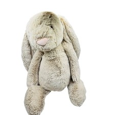 Jellycat Bashful Bunny Plush Toy London Plush Floppy 15  Beige Oatmeal