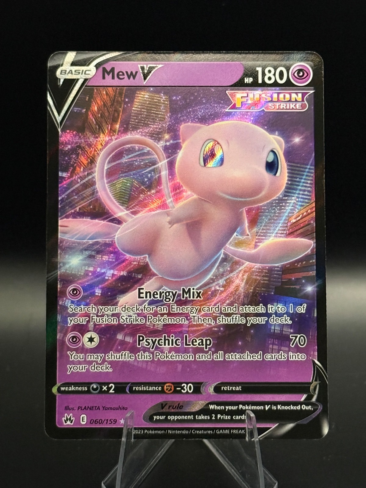 Mew V - 060/159 - SWSH: Crown Zenith Ultra Rare Holo - NEAR MINT