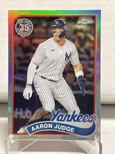 AARON JUDGE 2024 TOPPS CHROME 1989 REFRACTOR BASEBALL INSERT CARD NY YANKEES MVP