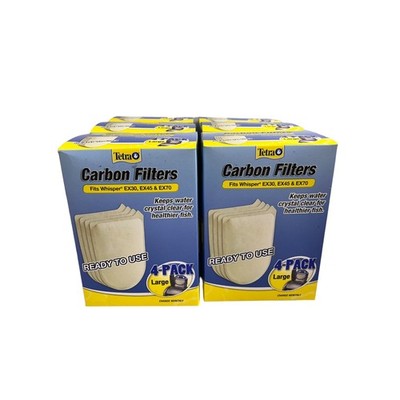Tetra Carbon Filters Whisper EX Power Large Lot of 6 boxes 24 total NEW